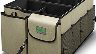 Drive Auto Car Trunk Organizer - Collapsible, Multi-Compartment...