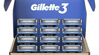 Gillette3 Men's Razor Blades, 12 Blade Refills