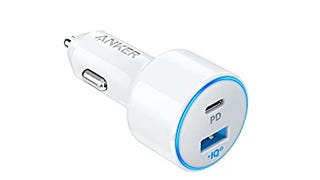 USB C Car Charger, Anker 49.5W PowerDrive Speed+ 2 Car...