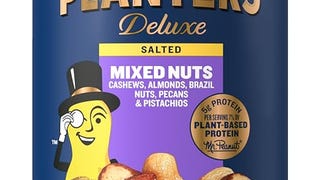 PLANTERS Deluxe Salted Mixed Nuts, Roasted Cashews, Almonds,...