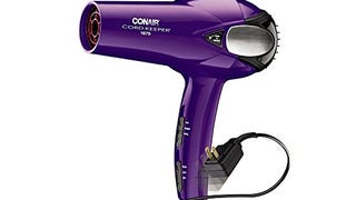 Conair 1875 Watt Cord Keeper Hair Dryer, Purple