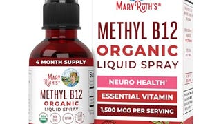 MaryRuth's Vitamin B12 Liquid Spray | Vegan, Non-GMO, Gluten-...