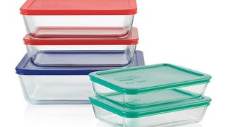 Pyrex Simply Store 5-Pack (3,6 & 11-Cup) Mixed Sized Glass...