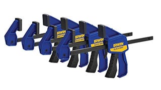 IRWIN QUICK-GRIP 1964758 One-Handed Mini Bar Clamp 4 Pack,...