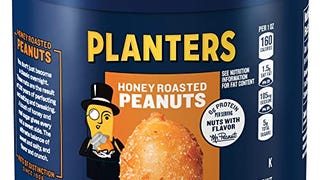 Planters Honey Roasted Peanuts (6 ct Pack, 10 oz Canisters)...