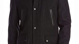 Kenneth Cole New York Men's Legacy Wool Coat with Leather...