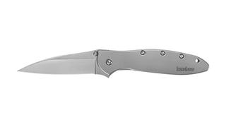 Kershaw Leek Black EDC Pocketknife, 3" Sandvik 14C28N Steel...