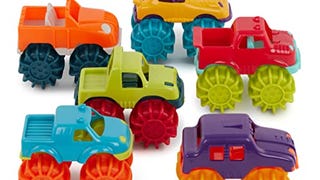 Battat – Plastic Toy Cars – 6-Pack & Storage Bag – Colorful...