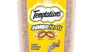 TEMPTATIONS Jumbo Stuff Crunchy and Soft Cat Treats, Tasty...