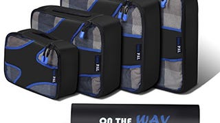 Tour Pal Cubes Travel Luggage Packing Organizers with Laundry...