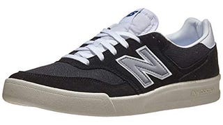 New Balance Men's 300 V2 Court Sneaker, Black/White, 9....