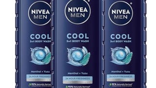 Nivea Men Cool Body Wash with Icy Menthol, Scented Body...