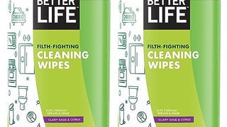 Better Life Natural All-purpose Cleaning Wipes, Clary Sage...