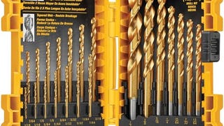 DEWALT Titanium Nitride Coated Drill Bit Set, Pilot Point,...