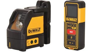 DEWALT TSTAK Laser Level & Laser Measure Tool Kit, Cross...