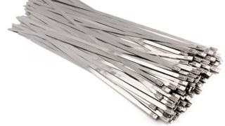 Stainless Steel Zip Ties Exhaust Wrap, TAKSDAI 100pcs 11....