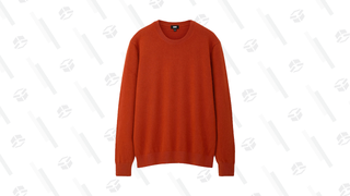 Men Cashmere Crew Neck Long-Sleeve Sweater