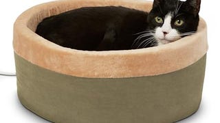 K&H Pet Products Thermo-Kitty Heated Cat Bed Small 16 Inches...