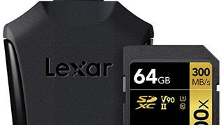 Lexar Professional 2000x 64GB SDXC UHS-II Card (LSD64GCBNA2000R)...