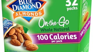 Blue Diamond Almonds Whole Natural Raw Snack Nuts, 100...