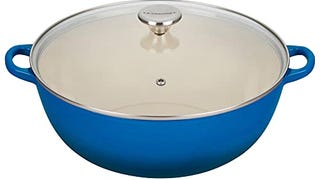 Le Creuset Enameled Cast Iron Chef's Oven with Glass Lid,...