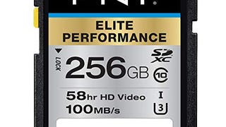 PNY 256GB Elite Performance Class 10 U3 SDXC Flash Memory...