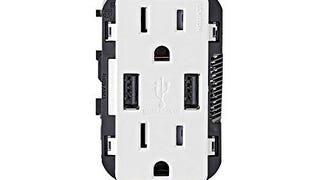 Leviton T5632-W 15-Amp USB Charger/Tamper Resistant Duplex...