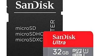 SanDisk 32GB Ultra microSDHC UHS-I Memory Card with Adapter...