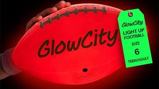 GlowCity Glow in The Dark Football - Light Up LED Ball...