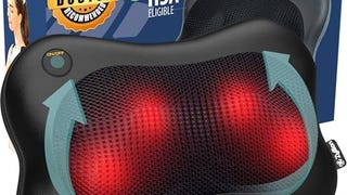 Zyllion Shiatsu Back and Neck Massager with Heat (FSA HSA...