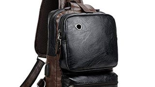 SDIYABOLO Small Black Sling Crossbody Backpack Shoulder...
