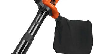 BLACK+DECKER Leaf Blower, Vacuum and Mulcher 3-in-1, 12...