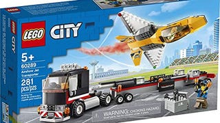 LEGO City Airshow Jet Transporter 60289 Building Kit; Fun...