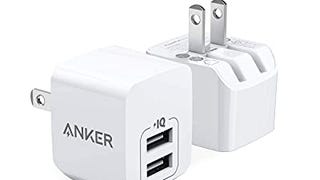 USB Charger, Anker 2-Pack Dual Port 12W Wall Charger Adapter,...