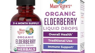 MaryRuth Organics Elderberry Syrup | USDA Organic | Sugar...