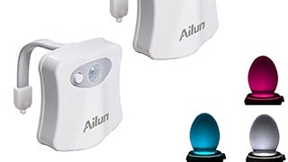 Toilet Night Light 2Pack by Ailun Motion Sensor Activated...