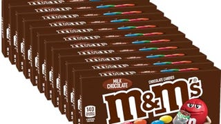 M&M'S Milk Chocolate Candy Movie Theater Box, 3.10 Ounce...