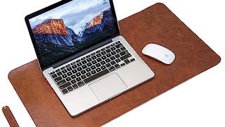 Yikda Leather Mouse pad Desk mat, Microfiber Leather Desk...