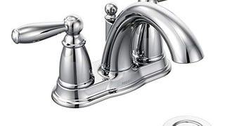 Moen Brantford Chrome Two-Handle Low-Arc Traditional Centerset...