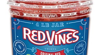 Red Vines Red Original Licorice Twists (4 Pound Jar)