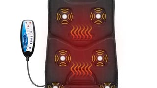 COMFIER Massage Seat Cushion Back Massager with Heat,10...