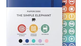 Simple Elephant Undated Planner for 2024 - Monthly, Weekly,...