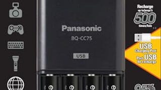 Panasonic K-KJ75KHC4BA Advanced Battery Charger with USB...