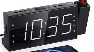 Mesqool Projection Alarm Clock with FM Radio,Large Number...