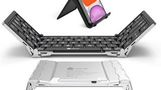 iClever Foldable Bluetooth Keyboard, BK03 Folding Travel...