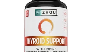 Zhou Thyroid Support Complex with Iodine Supplement, Increase...