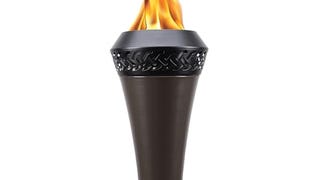 TIKI Island King 65" Metal Outdoor Torch – Weather-Resistant...