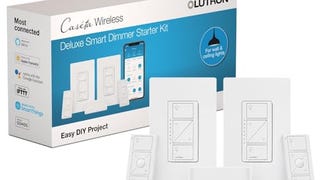 Lutron Caseta Smart Lighting Kit w/ Hub, 2 Original Dimmer...