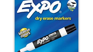 EXPO Low Odor Dry Erase Markers, Chisel Tip, Assorted Colors,...