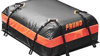 FRUNO Rooftop Cargo Carrier (Black & Orange, 15 Cubic Feet...